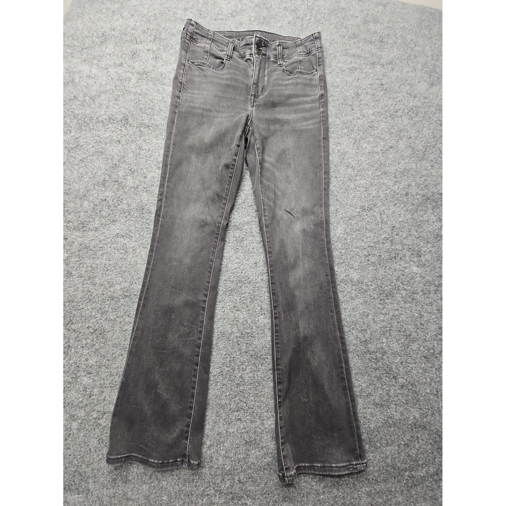 American Eagle Next Level Stretch Jeans Womens 6 (30x32) High Rise Skinny Kick